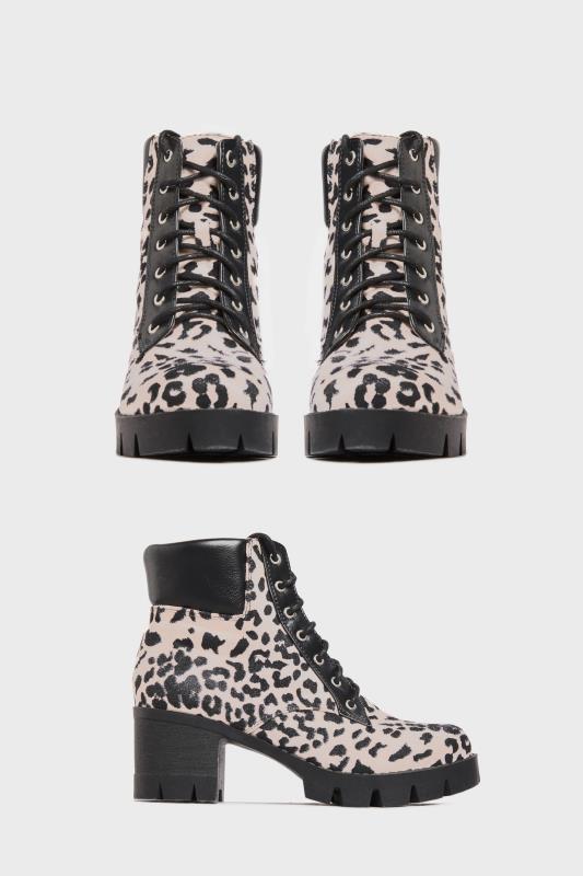 LIMITED COLLECTION Suedette Leopard Platform Lace Up Heeled Boots In Wide Fit_A.jpg