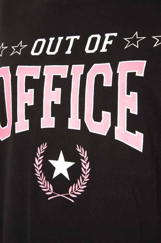 Black 'Out Of Office' Slogan Lounge Set_S.jpg