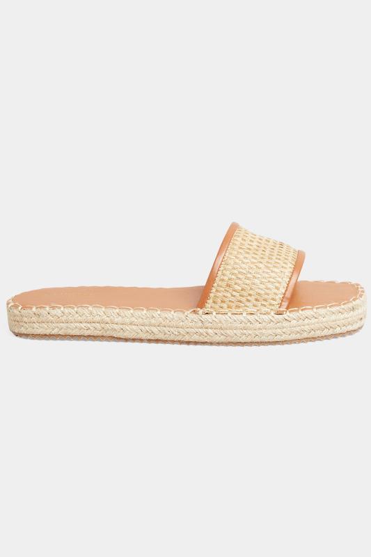 Brown Espadrille Mules In Wide E Fit 3