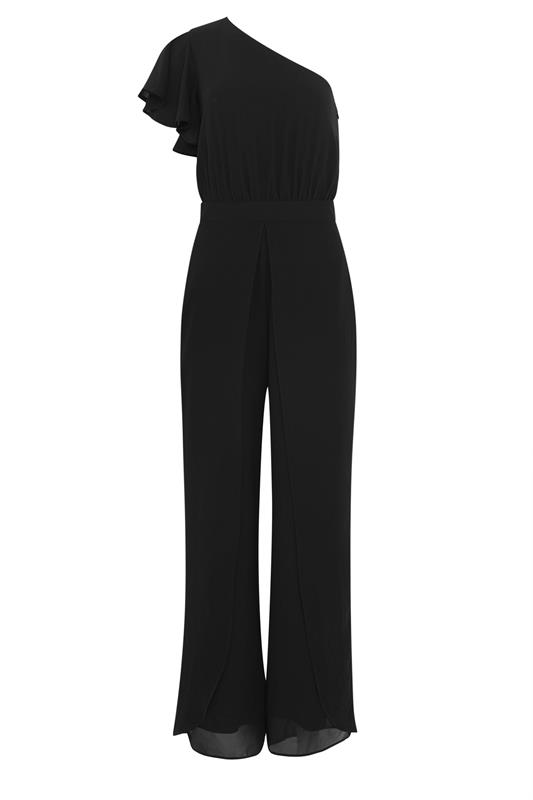 STAR Black Wide Leg Corsage Jumpsuit | StarByJM 6