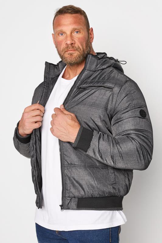 BLEND Big & Tall Grey Padded Jacket 1