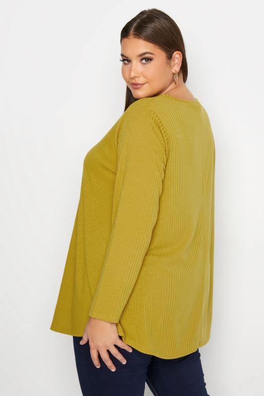 LIMITED COLLECTION Mustard Yellow Ribbed Top_C.jpg