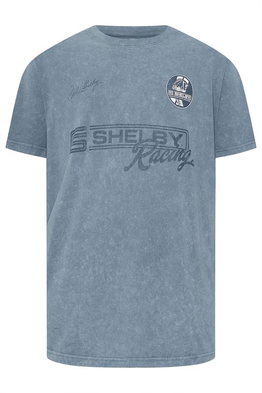 BadRhino Big & Tall Blue Acid Wash Shelby Graphic T-Shirt | BadRhino 7