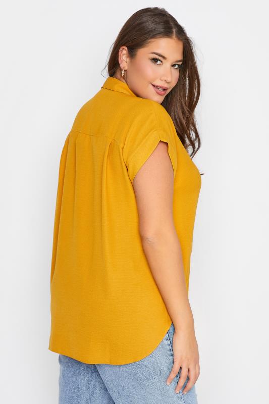 Curve Yellow Pocketless Shirt_C.jpg