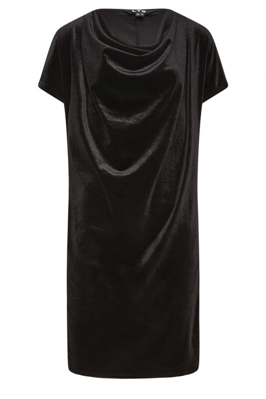 LTS Tall Womens Black Velour T-Shirt Dress | Long Tall Sally  5