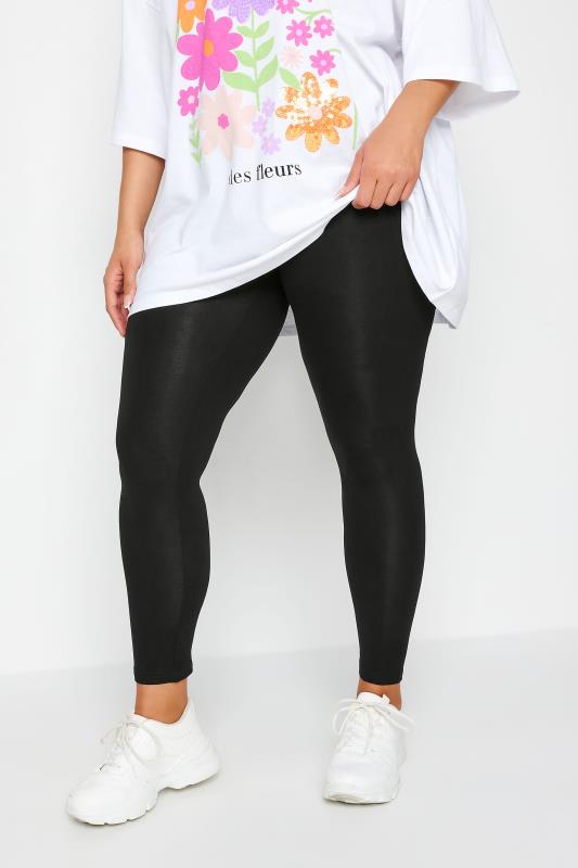 Basic Leggings Grande Taille YOURS Curve Black Soft Touch Stretch Leggings