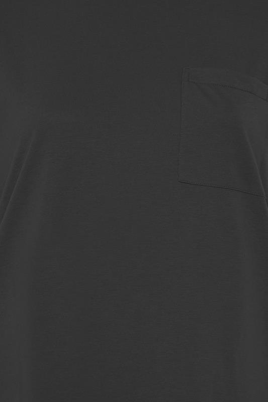 2 PACK Plus Size Black Pocket Dipped Hem T-Shirts | Yours Clothing 7