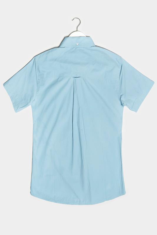 BadRhino Light Blue Essential Short Sleeve Oxford Shirt_BK.jpg