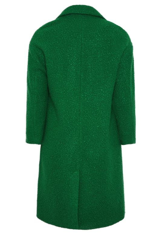 YOURS Plus Size Green Boucle Coat | Yours Clothing 7