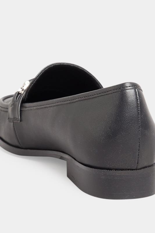LTS Black Saddle Loafers In Standard Fit | Long Tall Sally  4