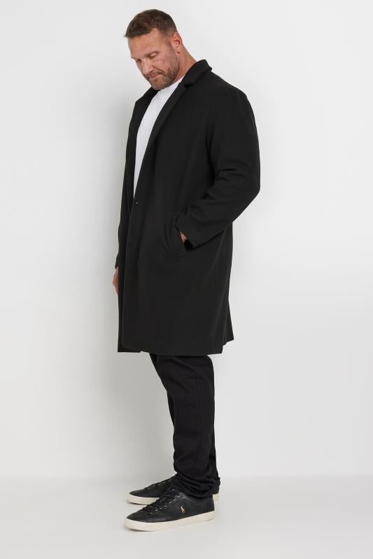 BadRhino Big & Tall Black Formal Overcoat | BadRhino 2