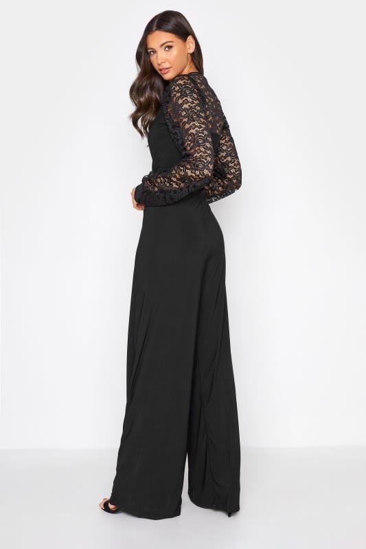 Tall Women's LTS Black Lace Back Jumpsuit | Long Tall Sally 3