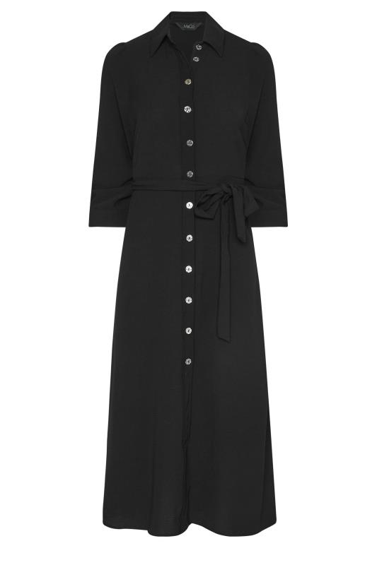 M&Co Black Textured Black Shirt Dress | M&Co