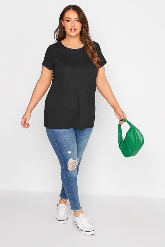 3 PACK Plus Size Sage Green & White & Stripe T-Shirts | Yours Clothing 9