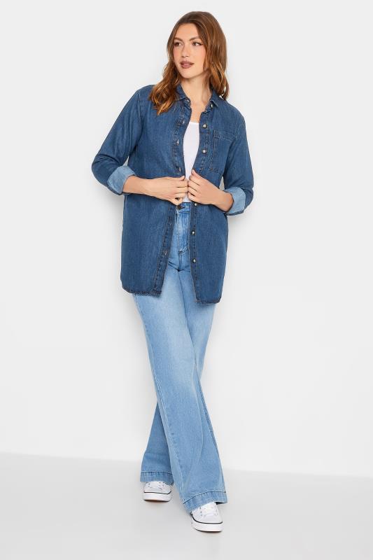 LTS Tall Women's Blue Oversized Denim Shirt | Long Tall Sally 2