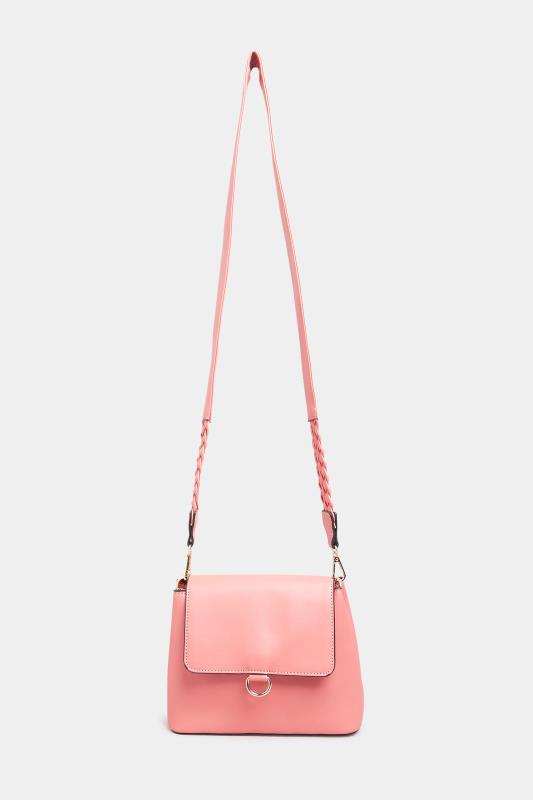  Grande Taille Pink Plaited Strap Camera Bag