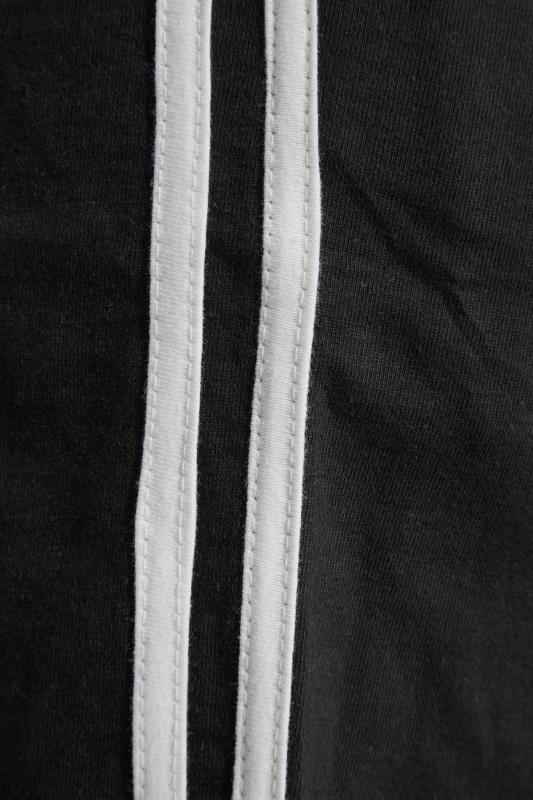 Curve Black Side Stripe Jogger Shorts 4
