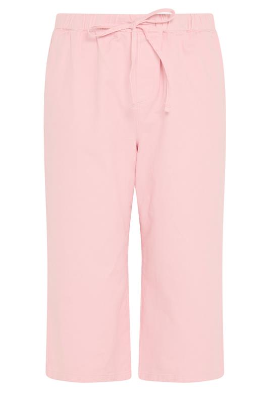 YOURS Plus Size Pink Cropped Jeans | Yours Clothing 6