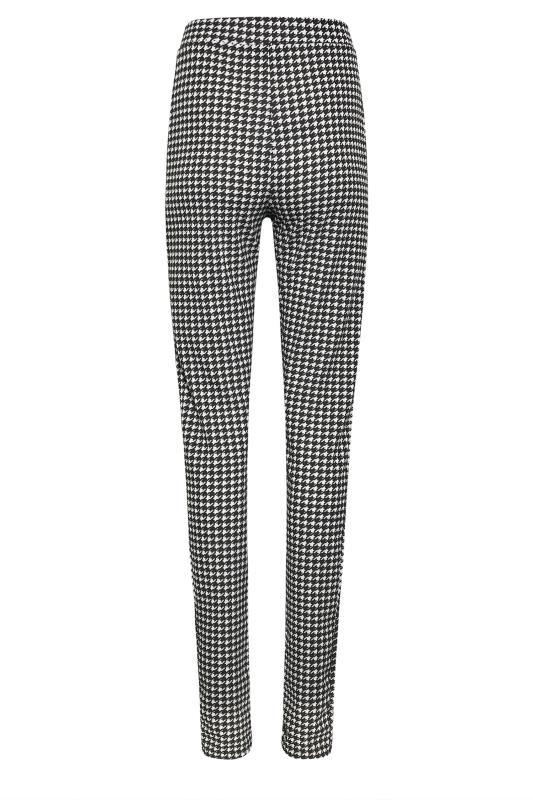LTS Tall Black Dogtooth Check Trousers | Long Tall Sally 6