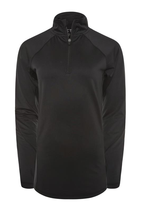 LTS ACTIVE Tall Black Funnel Neck Running Top 6
