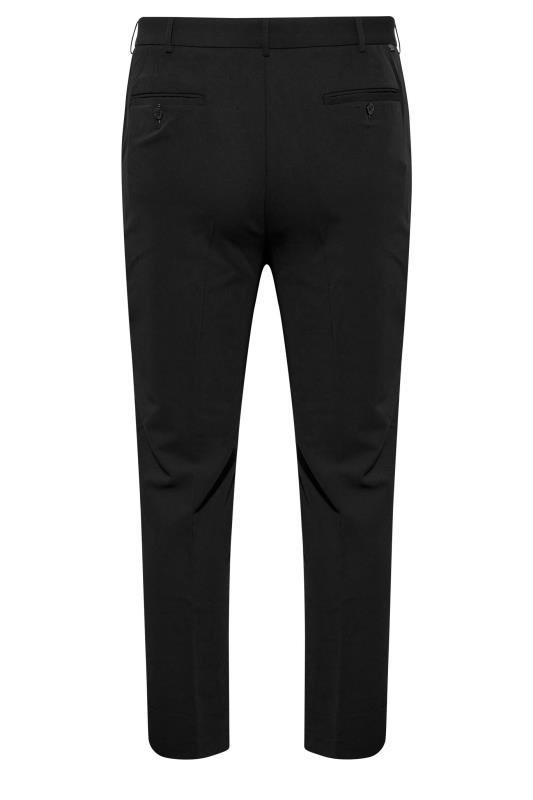 FARAH Big & Tall Black 4 Way Stretch Trousers | BadRhino 6