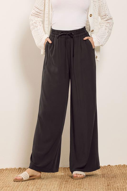 M&Co Chocolate Brown Wide Leg Trousers | M&Co  1