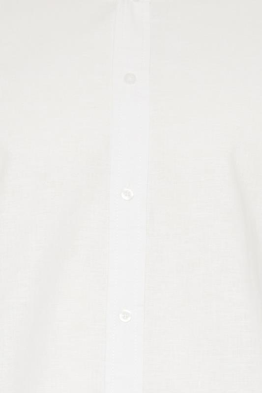 BadRhino White Long Sleeve Linen Shirt | BadRhino 3