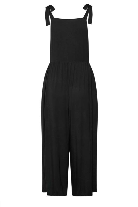 LIMITED COLLECTION Plus Size Black Culotte Dungarees | Yours Clothing 7