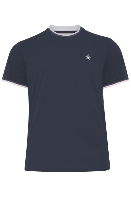 PENGUIN MUNSINGWEAR Navy Blue Contrast Ringer T-Shirt 1