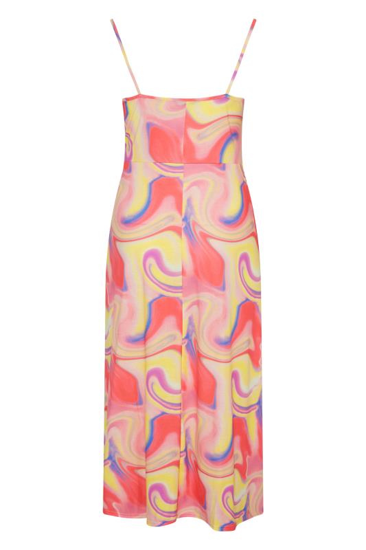 LIMITED COLLECTION Curve Pink Marble Print Side Split Maxi Dress_Y.jpg