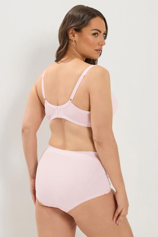 YOURSET 2 PACK Plus Size Pink & Grey Padded Underwired Bras | Yours Clothing 5