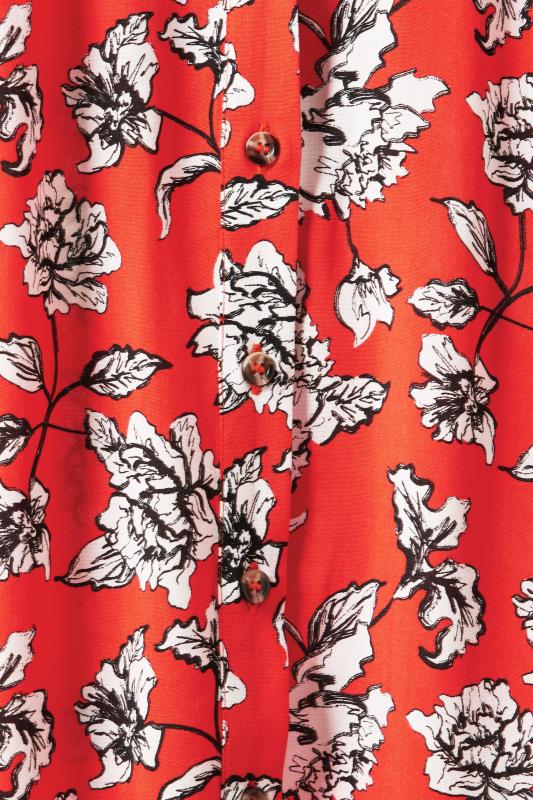 EVANS Plus Size Red Floral Print Tunic | Evans 8