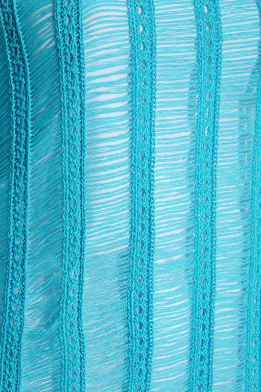 Curve Bright Blue Crochet Top 5