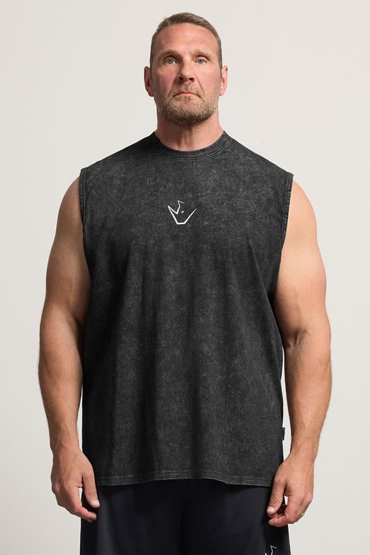 IronRhino Big & Tall Black Old English Vest