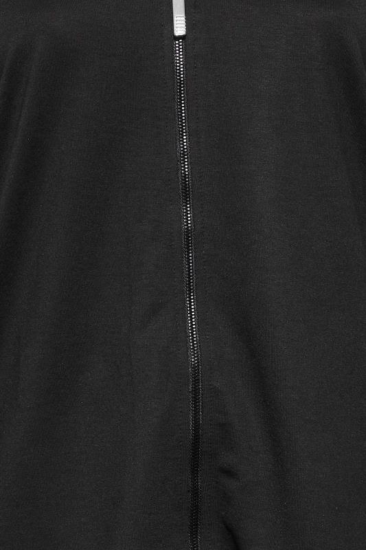 Plus Size Black Asymmetric Hem Zip Front Cardigan | Yours Clothing  5