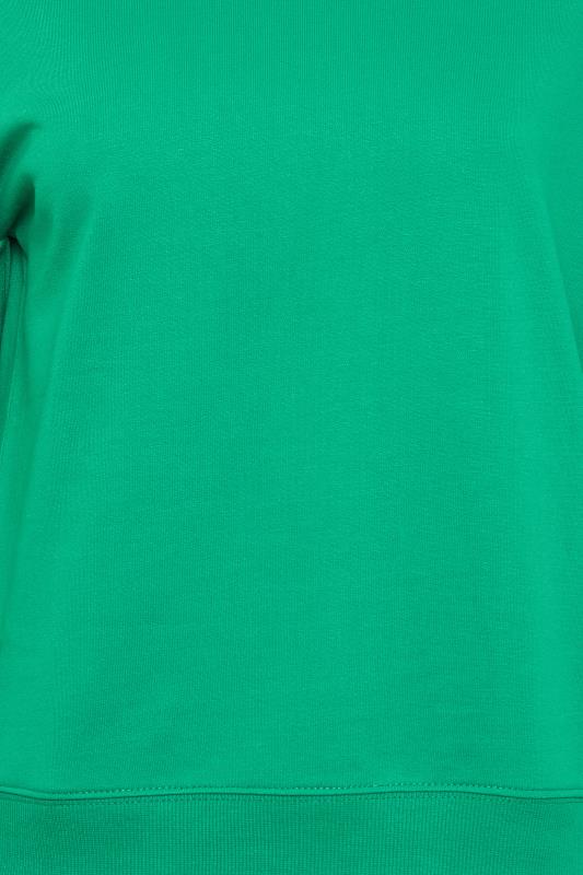 Petite Green Crew Neck Sweatshirt | PixieGirl 5