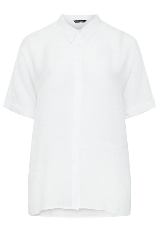 EVANS Plus Size White Button Through Shirt | Evans 5