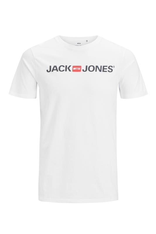 JACK & JONES Big & Tall White Logo T-Shirt 2