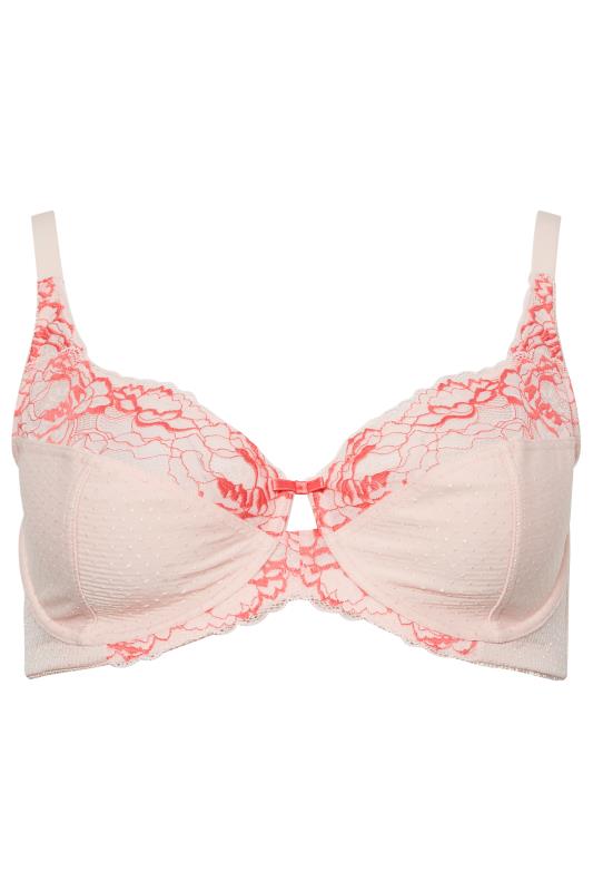 M&Co Light Pink Lace Non-Padded Underwired Bra | M&Co 5