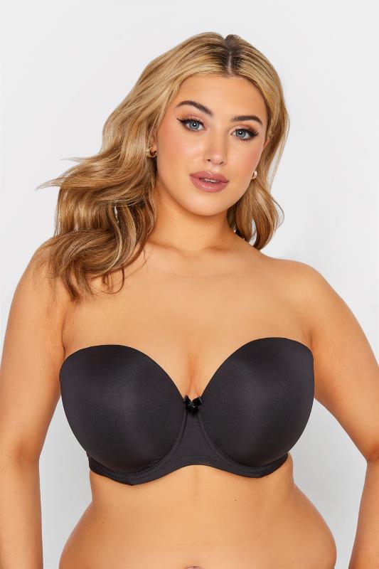 Black Moulded Underwired Full Cup Multiway Bra With Removable Straps 1