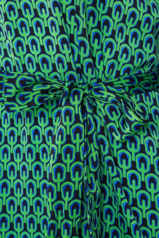 M&Co Green Geometric Print Tunic Dress | M&Co 5