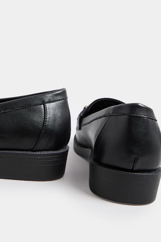 Black Tassel Detail Loafers In Extra Wide EEE Fit | Yours Clothing 4