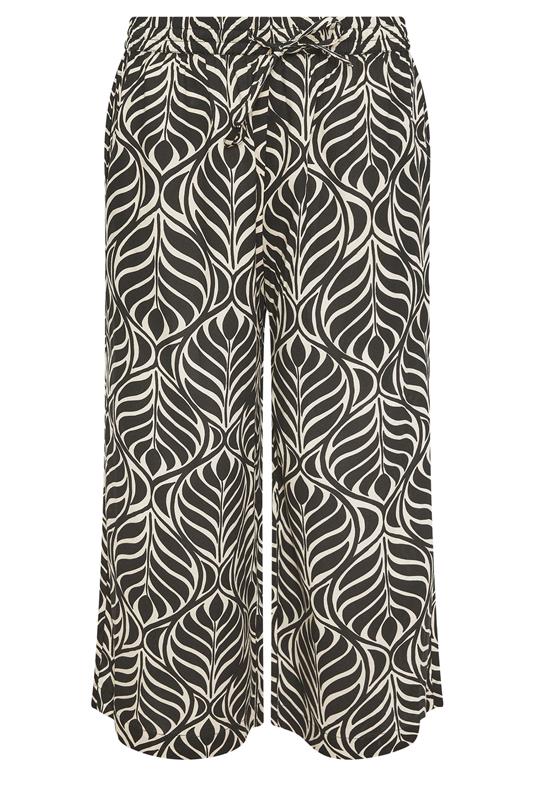 M&Co Petite Black Abstract Print Culottes | M&Co 5