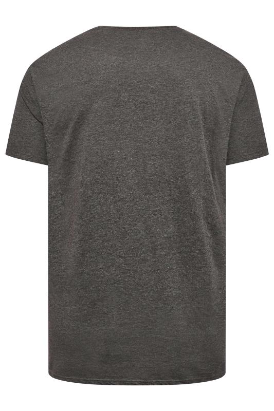 BadRhino Big & Tall Charcoal Grey Skull Print T-Shirt | BadRhino  4