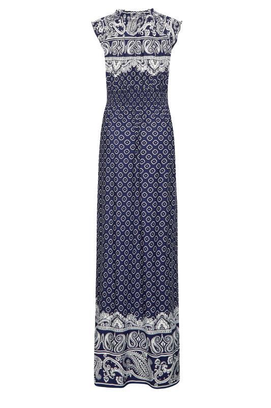 LTS Tall Navy Blue Paisley Maxi Dress | Long Tall Sally  7