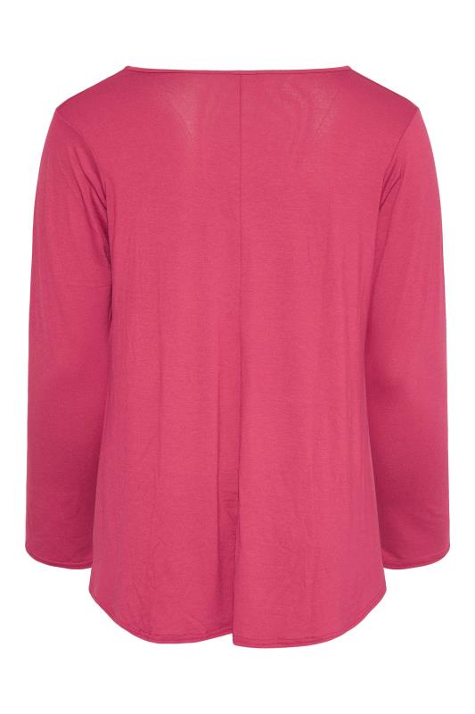 LIMITED COLLECTION Pink Long Sleeve Swing Top_BK.jpg