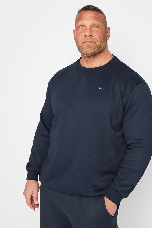 Men's  BadRhino Big & Tall Navy Blue Essential Sweatshirt