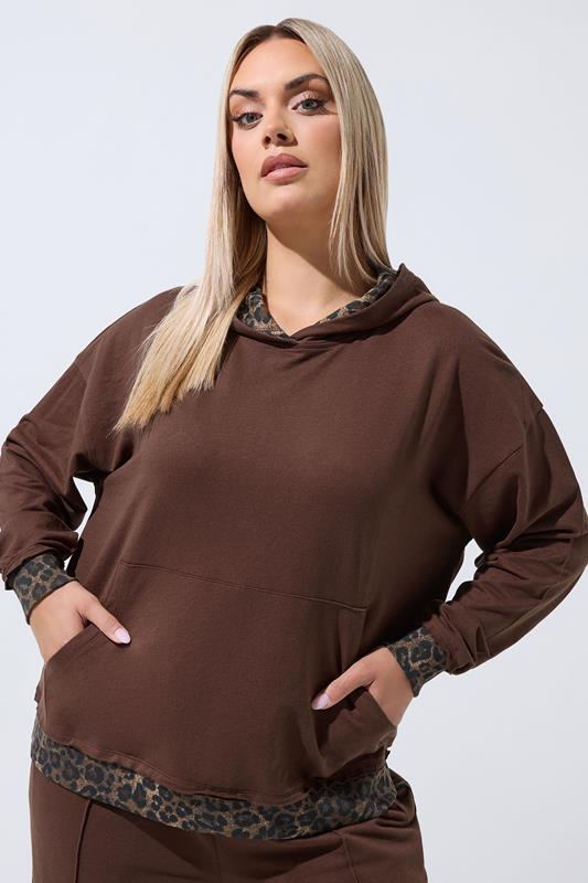  LIMITED Collection Curve Brown Leopard Hoodie