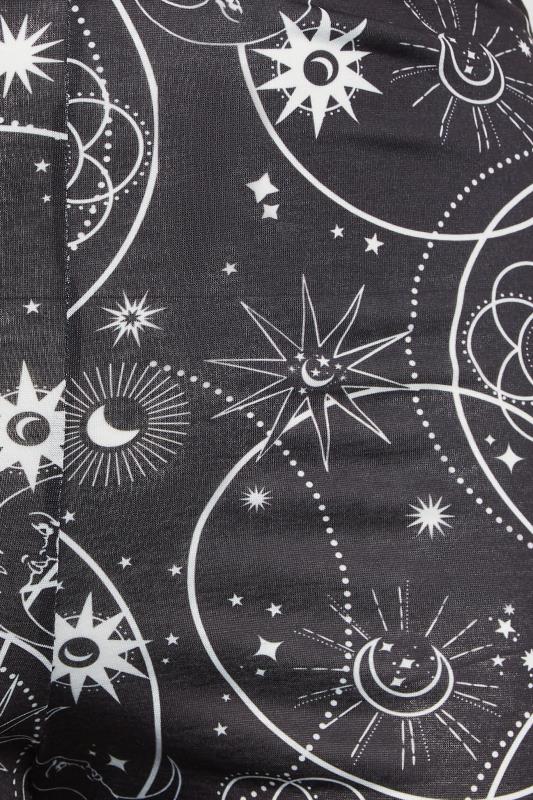 YOURS Curve Black Halloween Celestial Moon Print Leggings | Yours Clothing 4