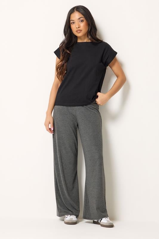  PixieGirl Petite – Hose in Grau mit weitem Bein 